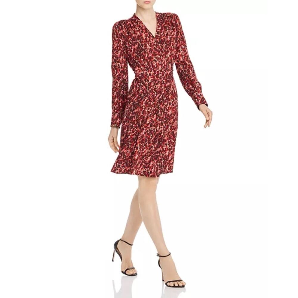 Equipment Jenesse Leopard-Print Wrap Dress